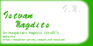 istvan magdits business card